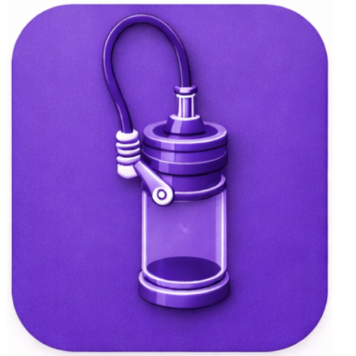 water bottle purple
